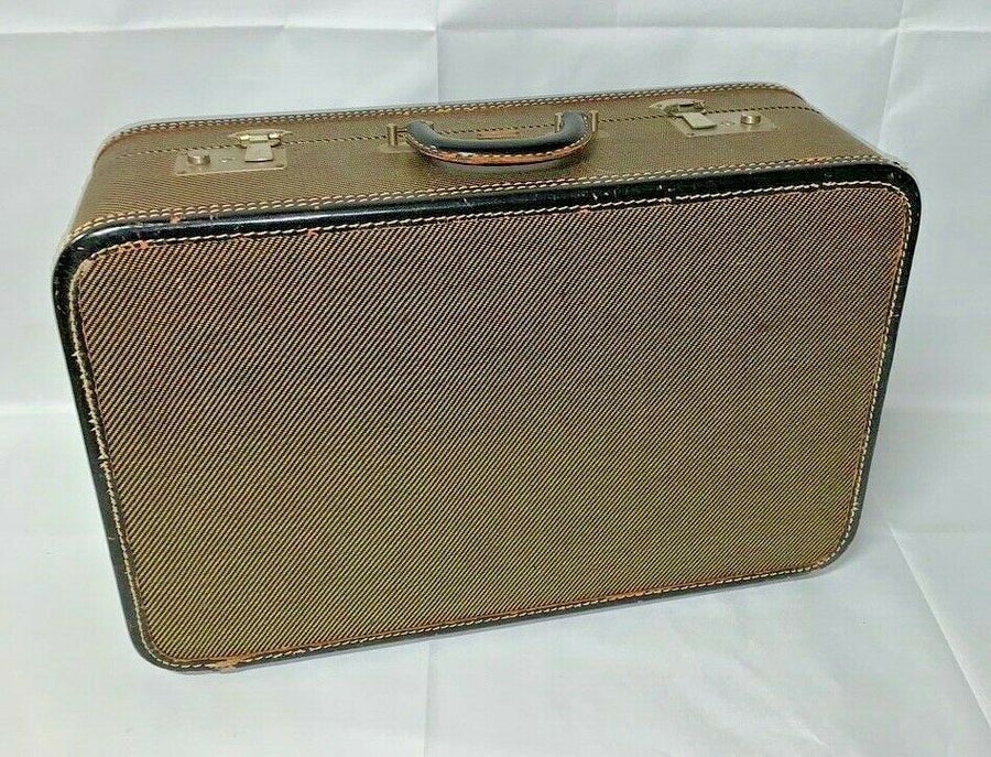 Vintage Arflite Brown Suitcase with Original Keys
