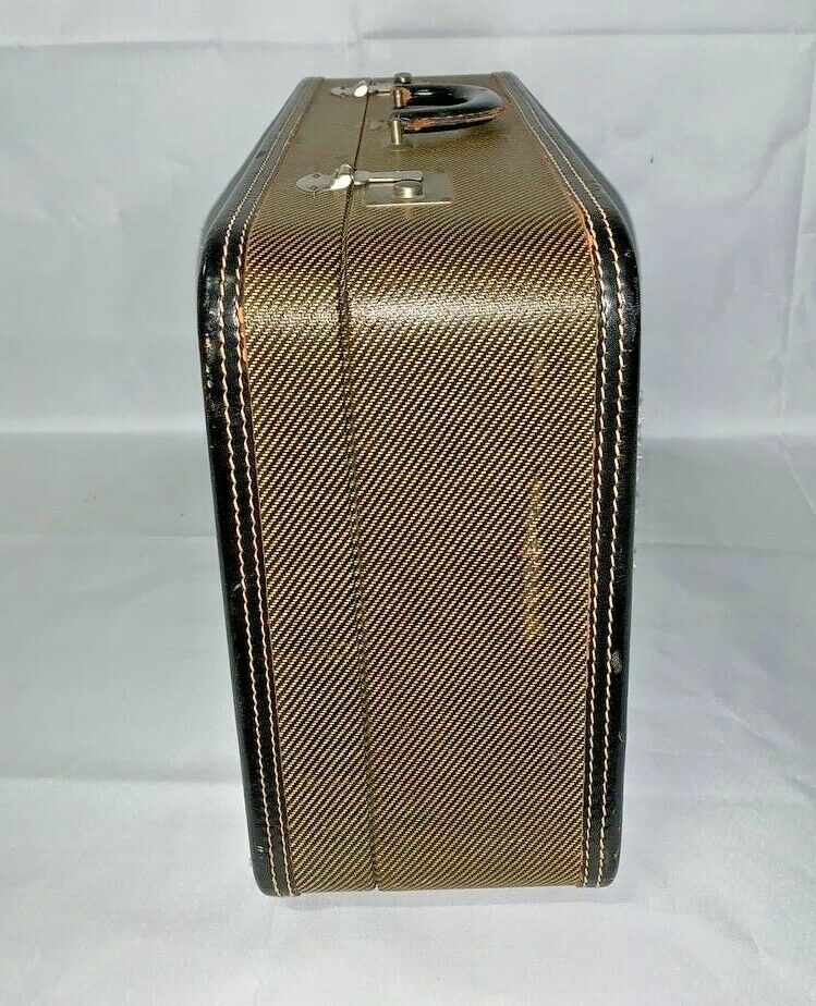 Vintage Arflite Brown Suitcase with Original Keys