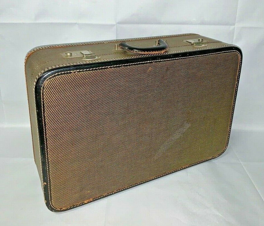 Vintage Arflite Brown Suitcase with Original Keys