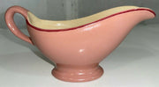 Vintage Sterling China Co E Liverpool Ohio Pink 9 inch Gravy Boat