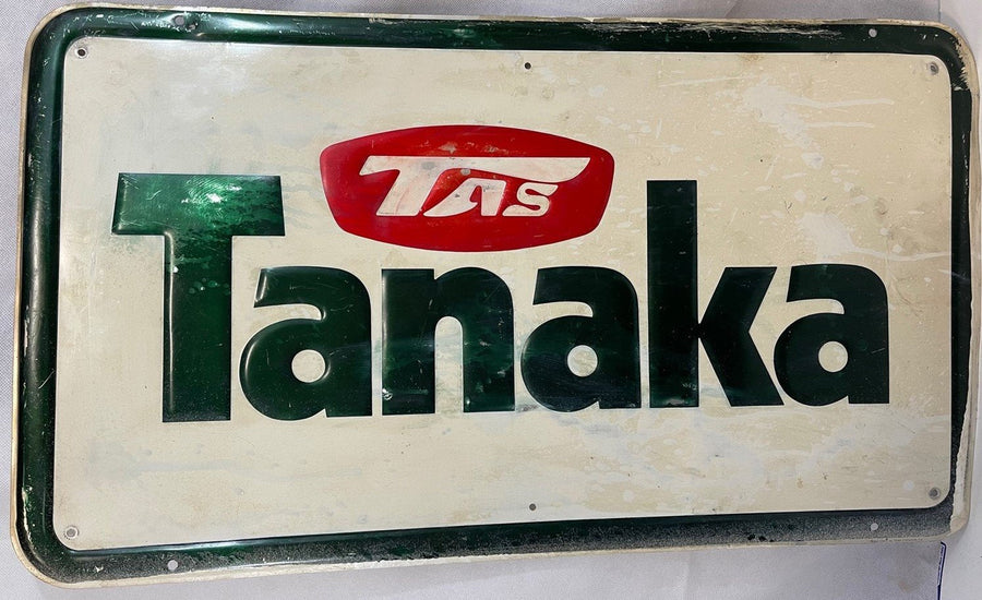Vintage Tas Tanaka Power Tool Company Metal Tin Sign