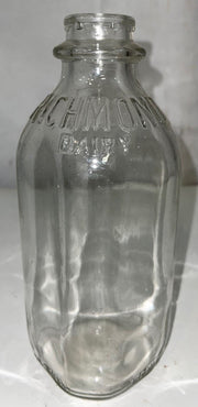 Vintage Richmond Dairy Virginia Glass Quart Milk Bottle