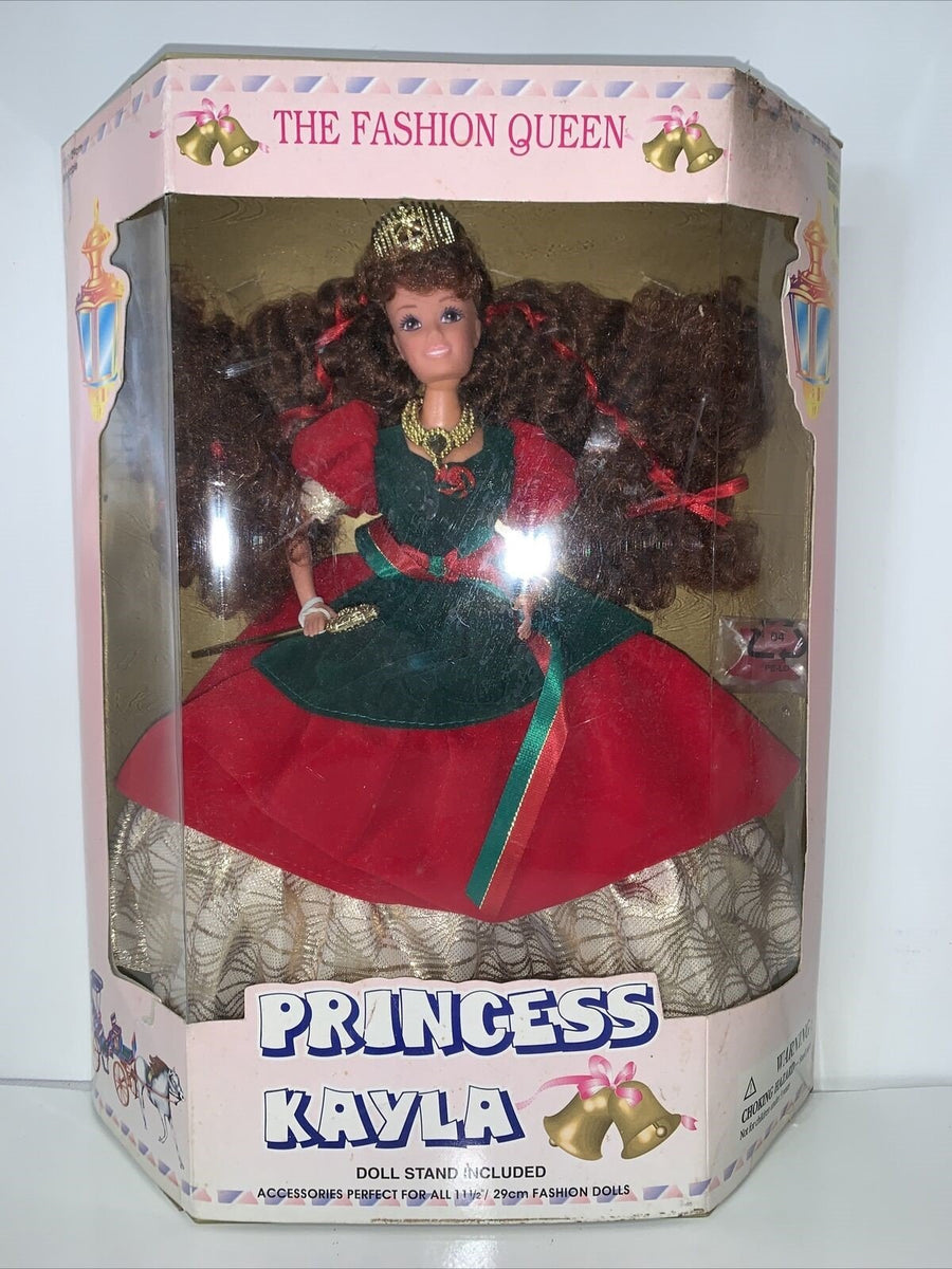 Princess Kayla Fashion Queen Doll Vintage Barbie Type Brunette M & C Toy Co