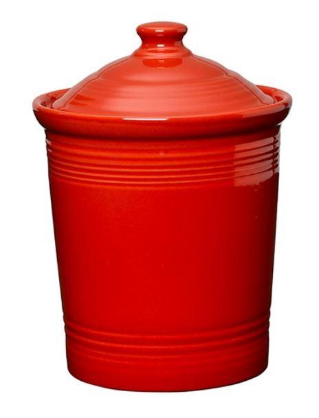 Fiesta - Scarlet Red Large Canister Homer Laughlin HLC Ceramic