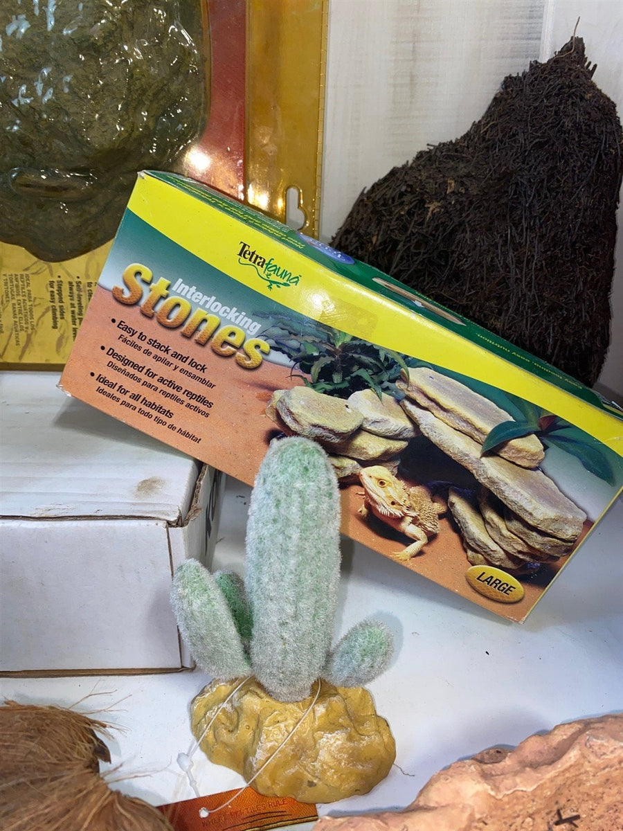 New Retile Frog Newt Chameleon Lizard Feeding Dish Stones Basking Platform More
