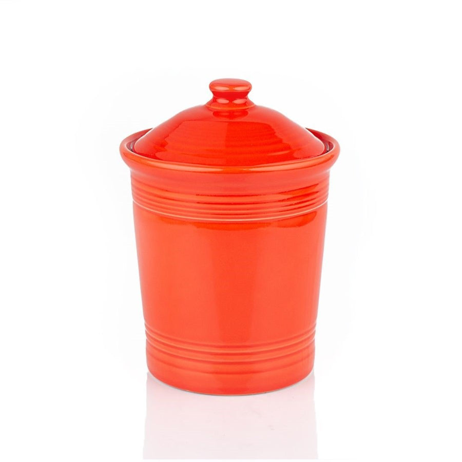 Fiesta - Poppy Orange Large Canister Homer Laughlin HLC Ceramic