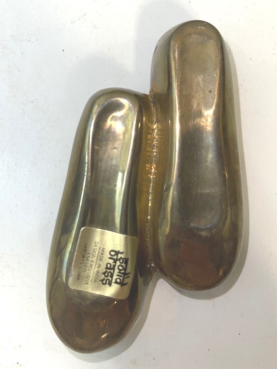 Vintage Solid Brass Ballerina Dance Slippers Made in India