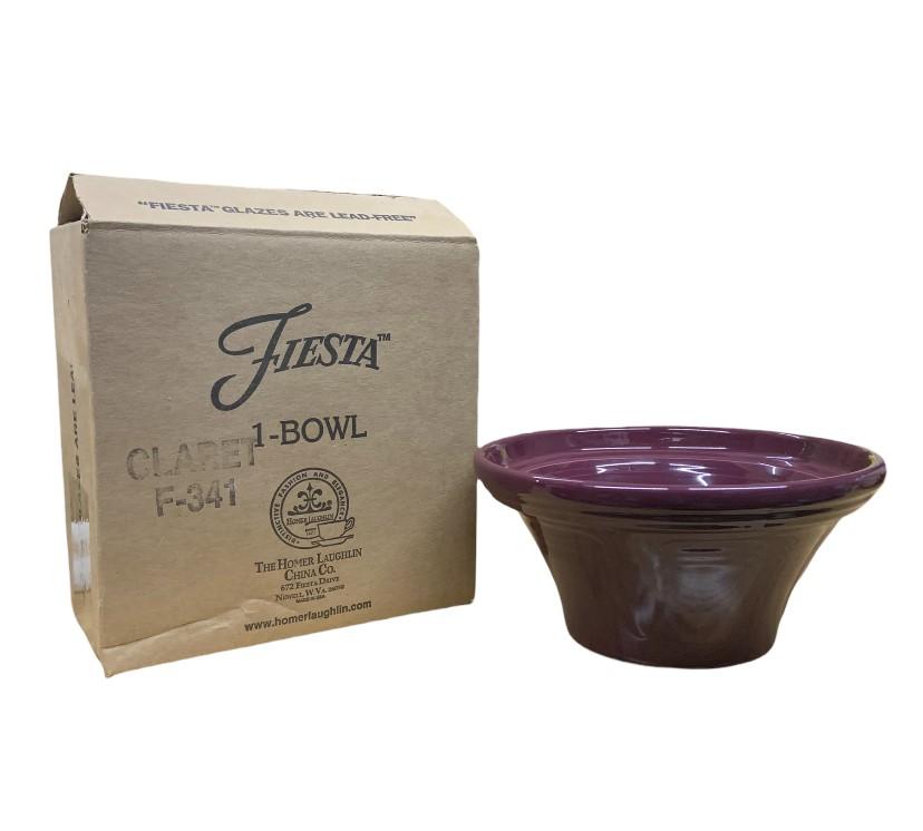 Fiesta - Claret Maroon Hostess Bowl New in Box RARE Discontinued Color & Item