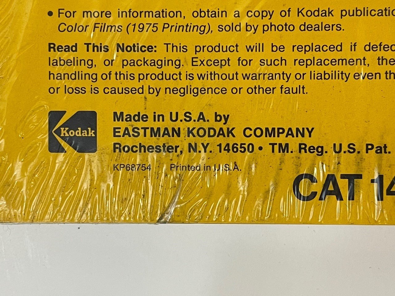 Vintage Kodak Storage Envelopes for Processed Film