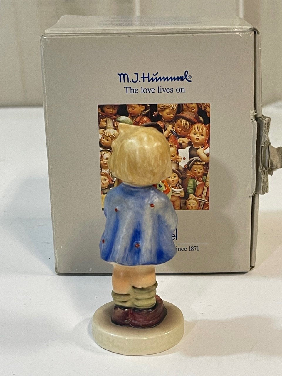 Vintage Hummel Goebel Girl with Nosegay Figurine w/ Original Box 3.5 inch