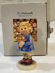 Vintage Hummel Goebel Girl with Nosegay Figurine w/ Original Box 3.5 inch
