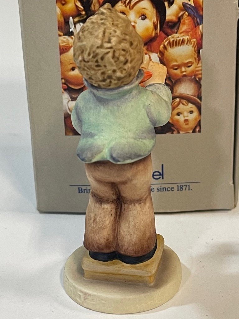 Vintage Hummel Goebel Band Leader #129 3 1/4 inch w/ Box and Sign