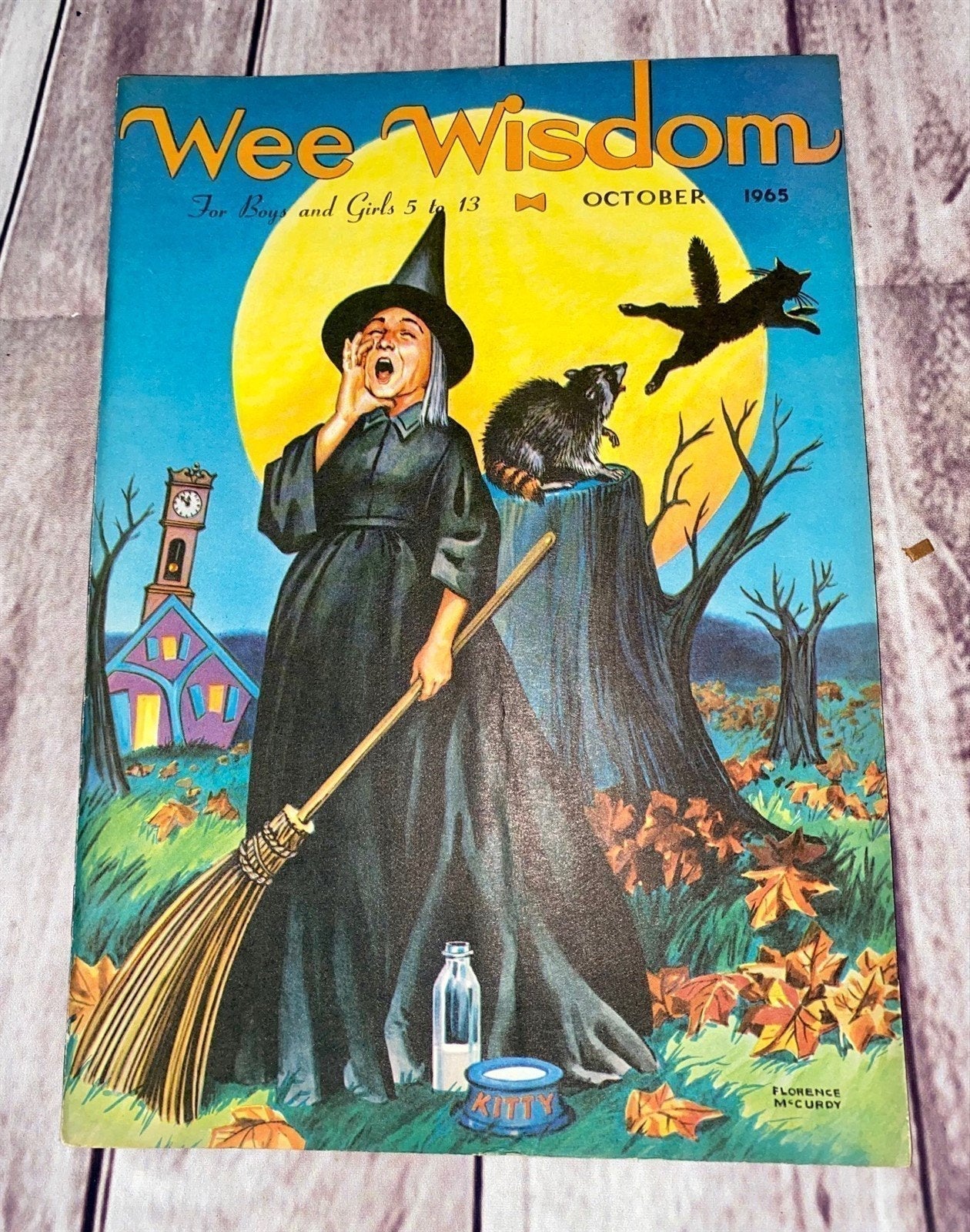 Lot Of 5 Wee Wisdom Children’s Magazine / Halloween 1965