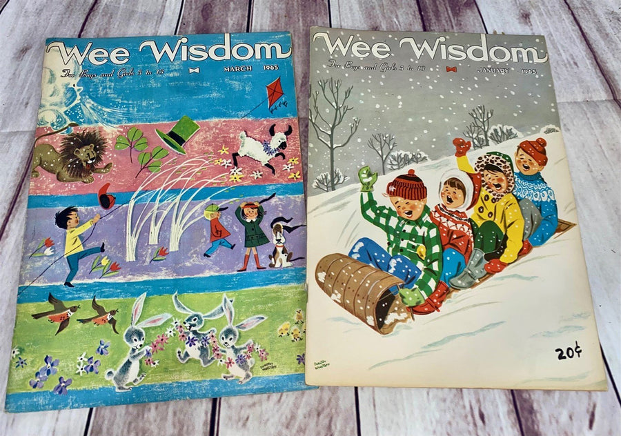 Lot Of 5 Wee Wisdom Children’s Magazine / Halloween 1965