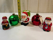 Vintage Santa Claus Retro Figurine Lot