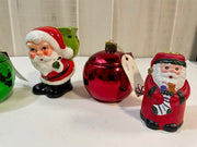 Vintage Santa Claus Retro Figurine Lot