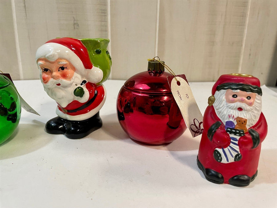 Vintage Santa Claus Retro Figurine Lot