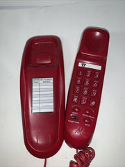 Durabrand Trim PhonePH-301 Large Push Button Wall Mount / Desk Red Landline