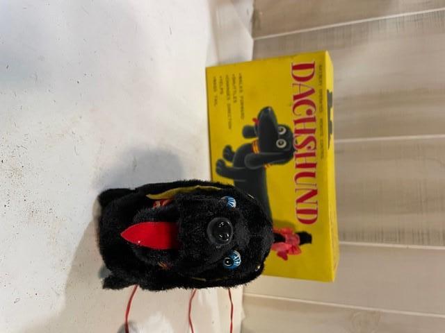 Vintage Battery Operated Dachshund Dog Toy No. 240-B Japan