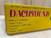 Vintage Battery Operated Dachshund Dog Toy No. 240-B Japan
