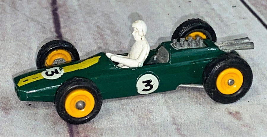 Vintage Matchbox Lesney No.19 Green Lotus 3 with Drive