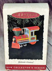 Vintage 1994 Hallmark Keepsake Yuletide Central Train Engine Ornament with Box