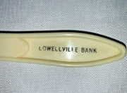 Mid Century Modern Lowellville Ohio Bank Set of 8 Silverware in Wood