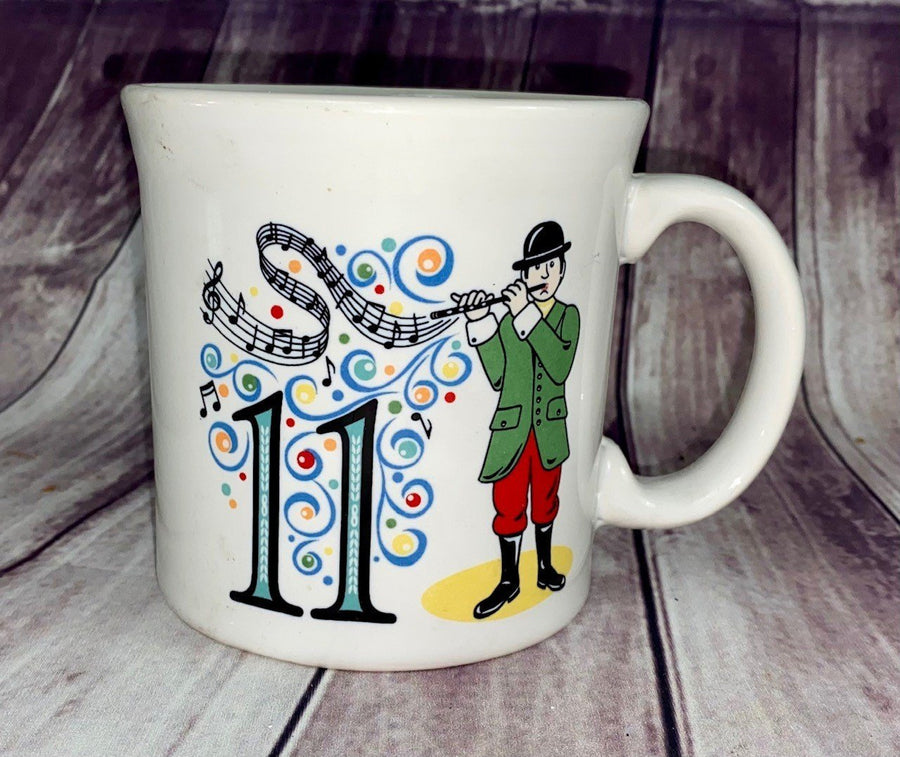 Vintage Fiesta 11th Day Of Christmas Ceramic Coffee Java Mug