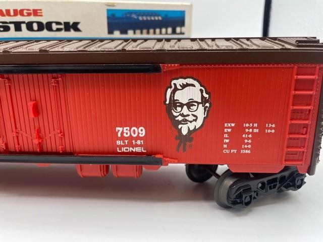 Vintage Lionel 1981 Kentucky Fried Chicken Reefer Car New Old Stock