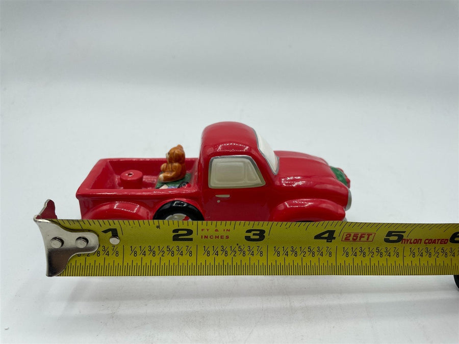 Collectible Vintage Department 56 Red Christmas Truck Figurine