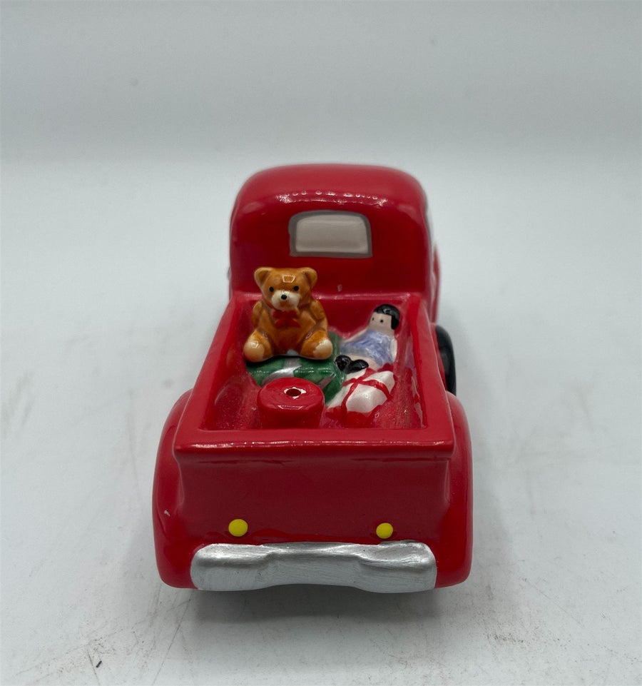 Collectible Vintage Department 56 Red Christmas Truck Figurine