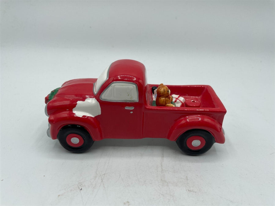 Collectible Vintage Department 56 Red Christmas Truck Figurine