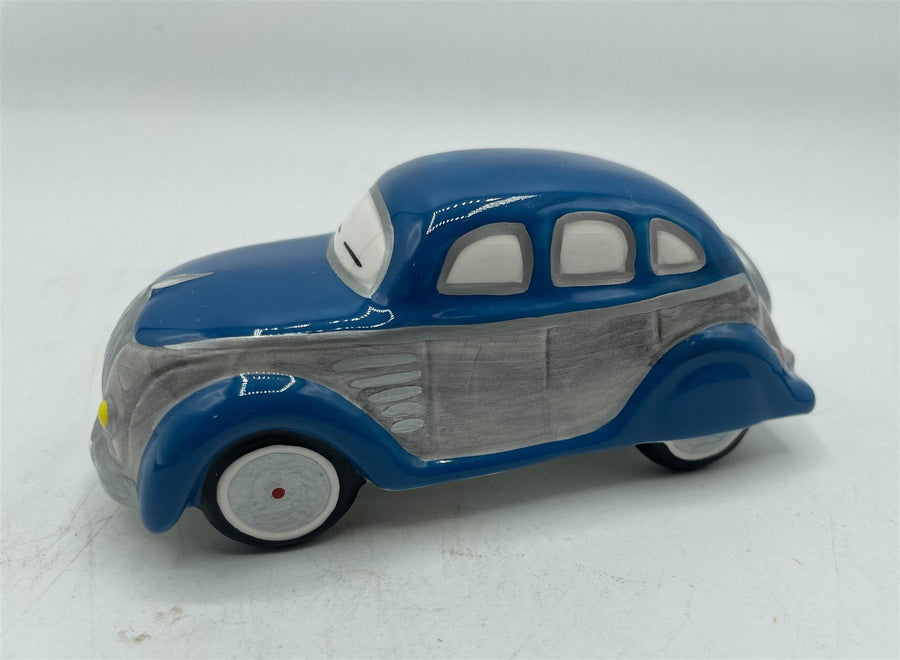 Vintage Department 56 Christmas Village Blue Car Figurine