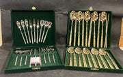 Vintage Sammi Industrial Co Oriental Style Silverware and Chopsticks Set