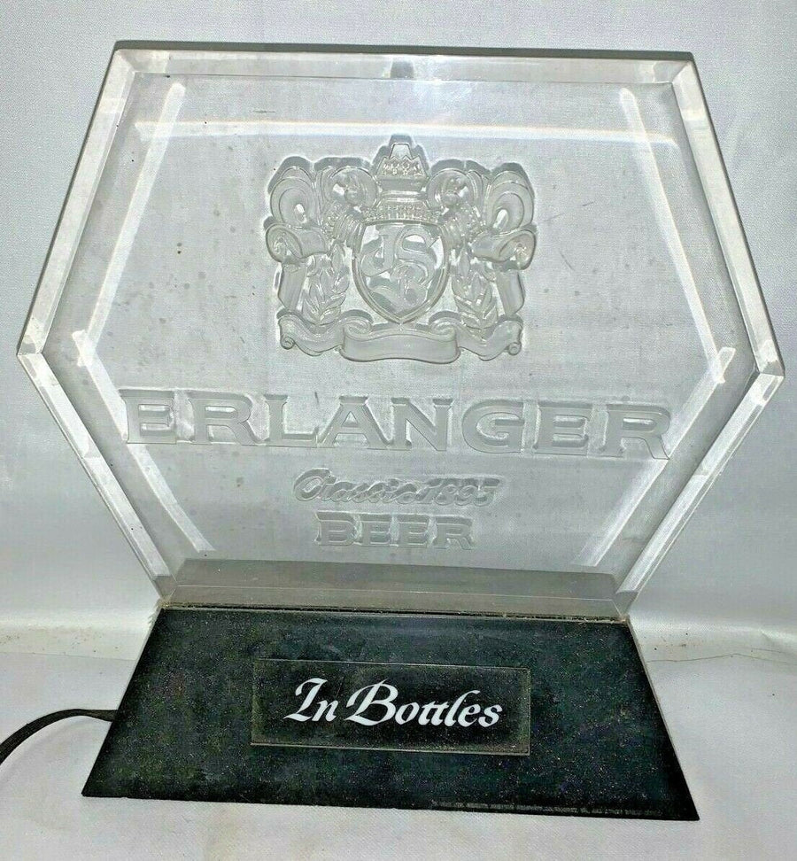 Vintage Erlanger Classic 1895 Beer Light Up Edge Lit Display