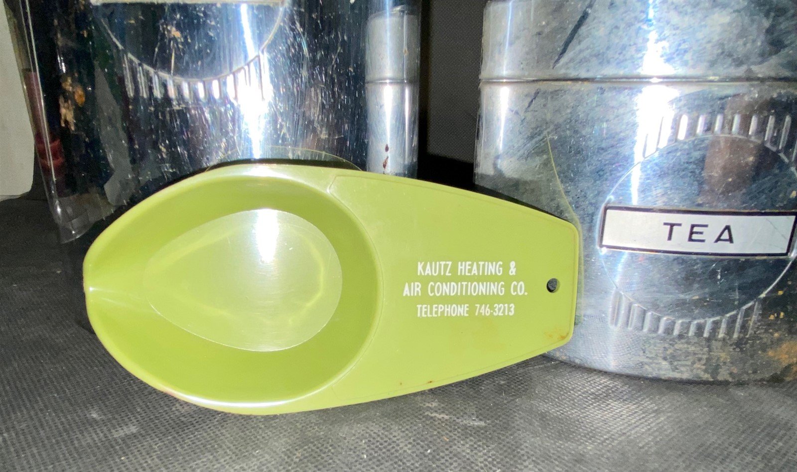 Vintage Kromex Steel Sugar, Flour and Tea Canister Set of 3