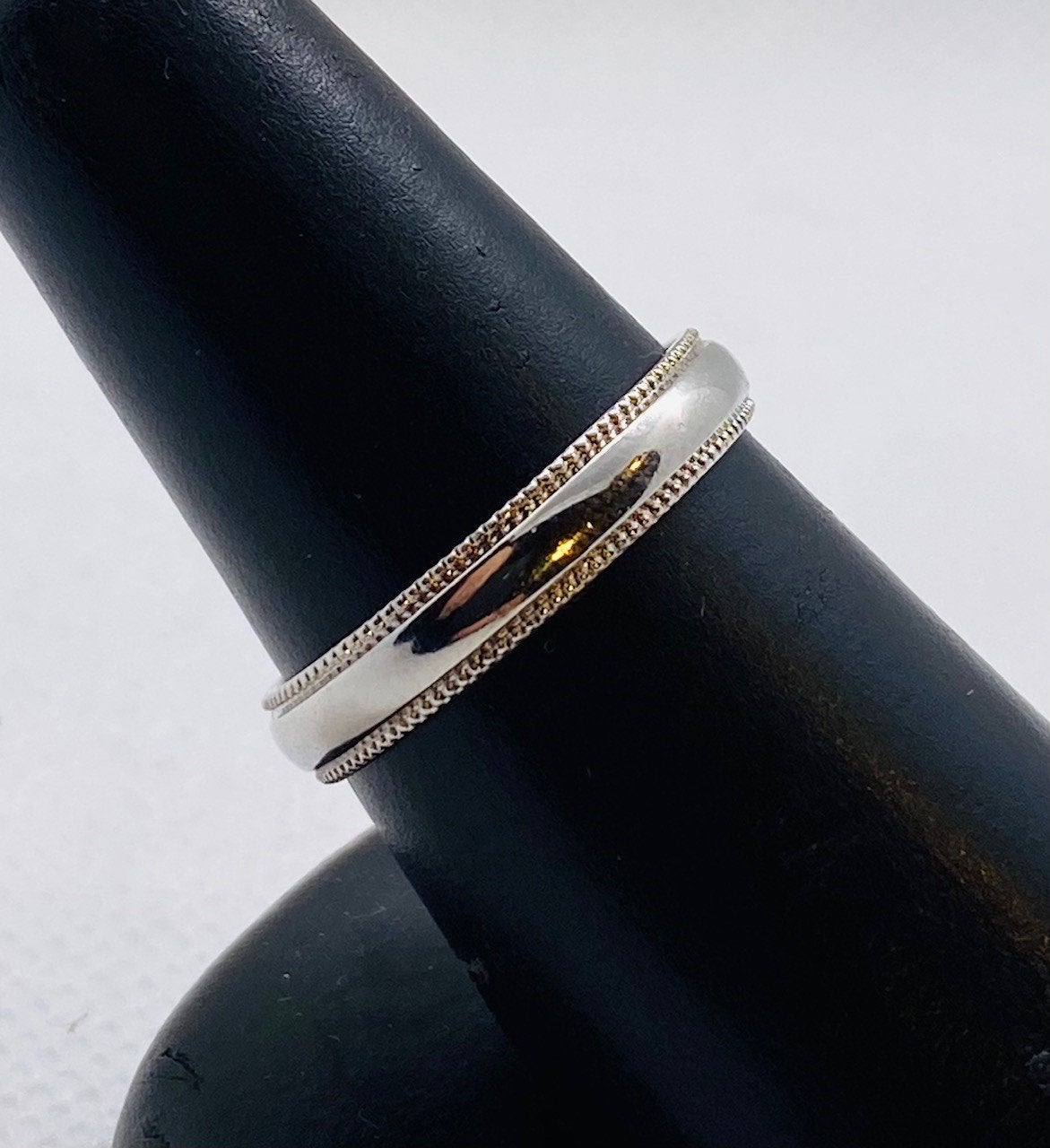 Estate Jewelry 925 Sterling Silver Fine Weave Wrap Ring - Size 6