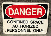 Vintage Danger Confined Space Authorized Personnel Republic Steel Youngstown