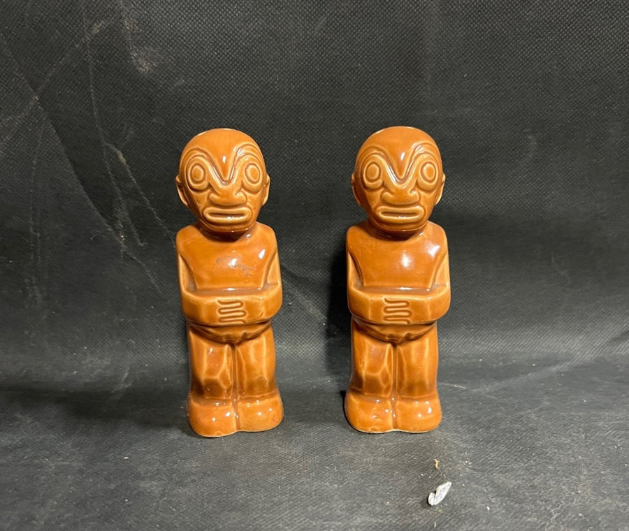 Vintage Ceramic Trader Vics Salt and Pepper Shaker Set Tiki - Japan