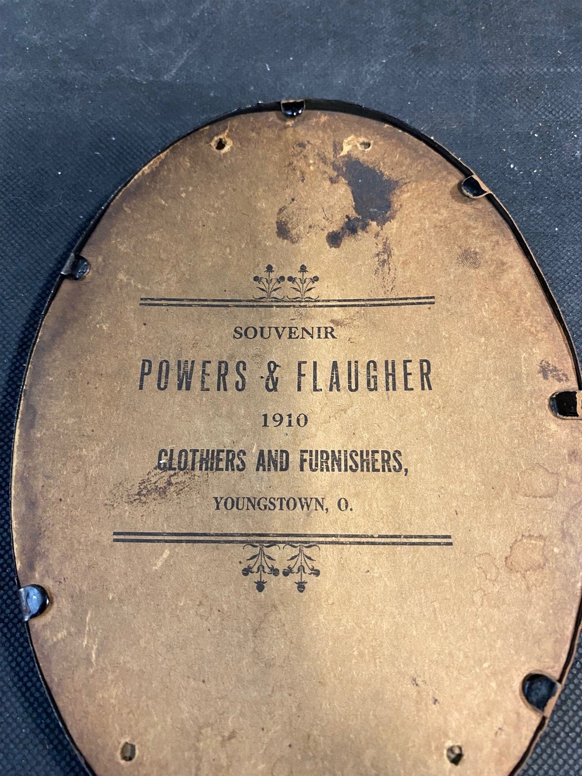 Rare Antique 1910 Gibson girl Powers & Flaugher Youngstown Ohio Advertisment