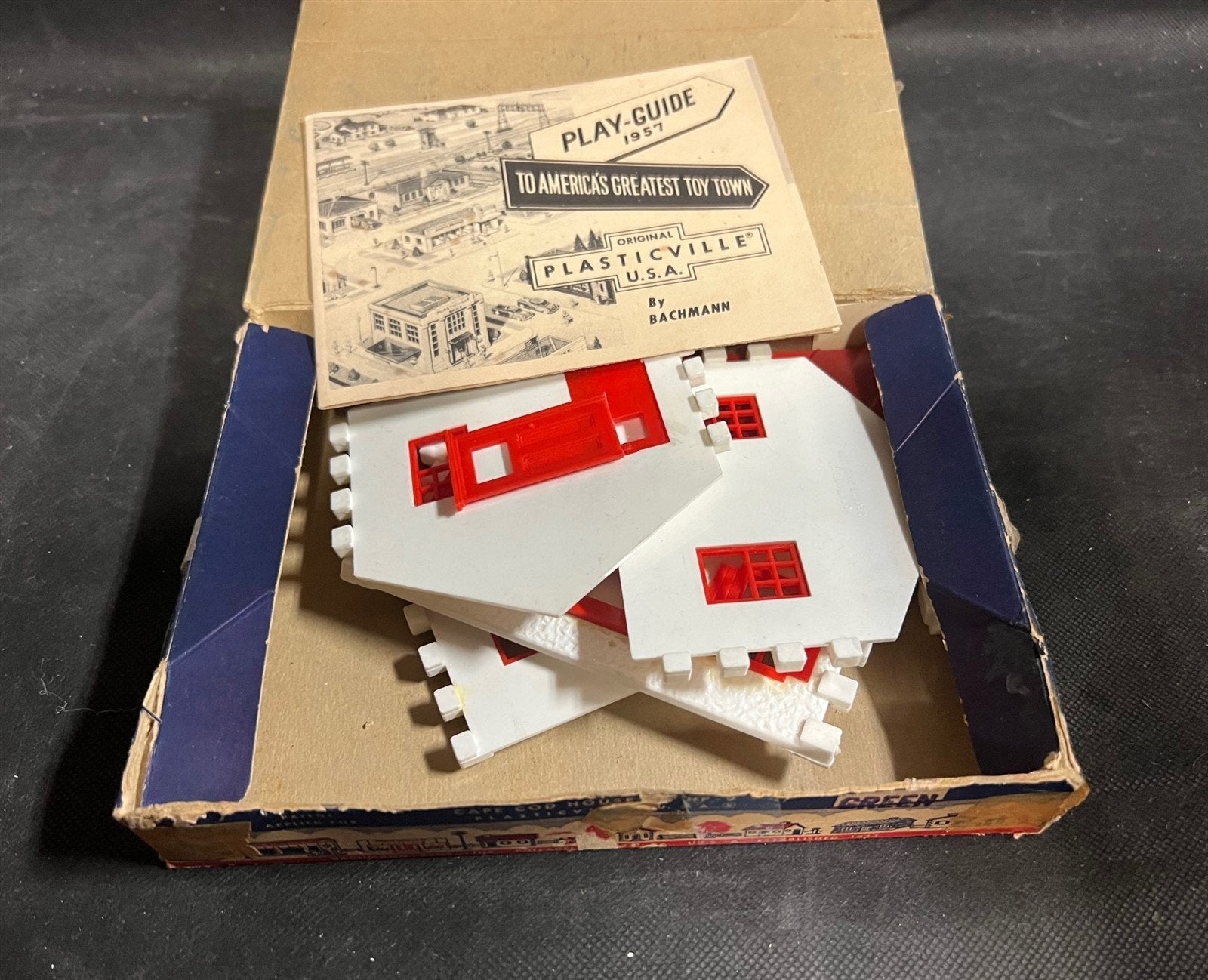 Vintage Plasticville USA Cape Cod House Kit Original Box