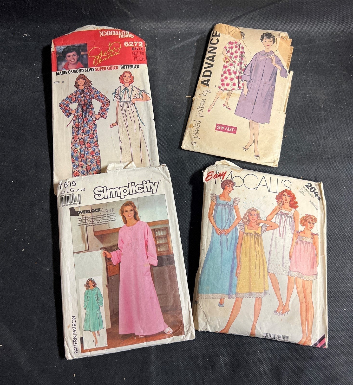Vintage Sewing Pattern Simplicity Kits Set of Four – Shop Cool Vintage ...