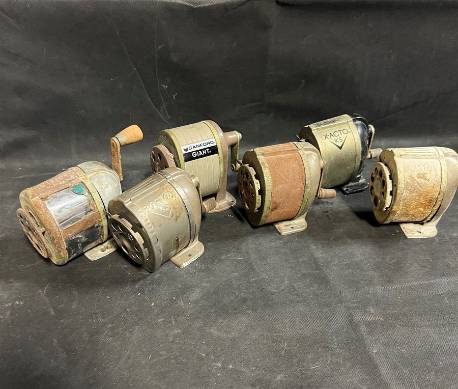 Six Vintage Hall China Collectible Pencil Sharpeners