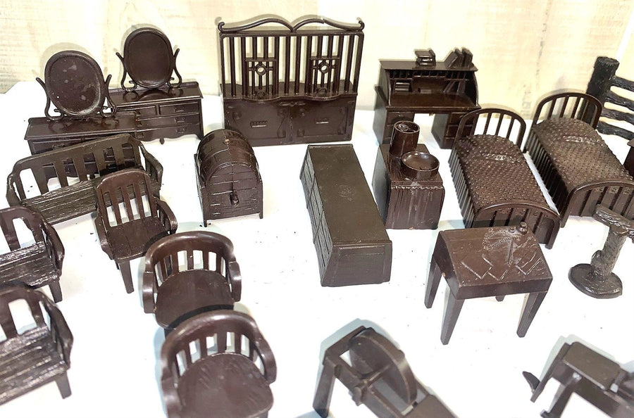 58 pc Marx Rin Tin Tin Apache Fort 1950 Playset Calvary Extras