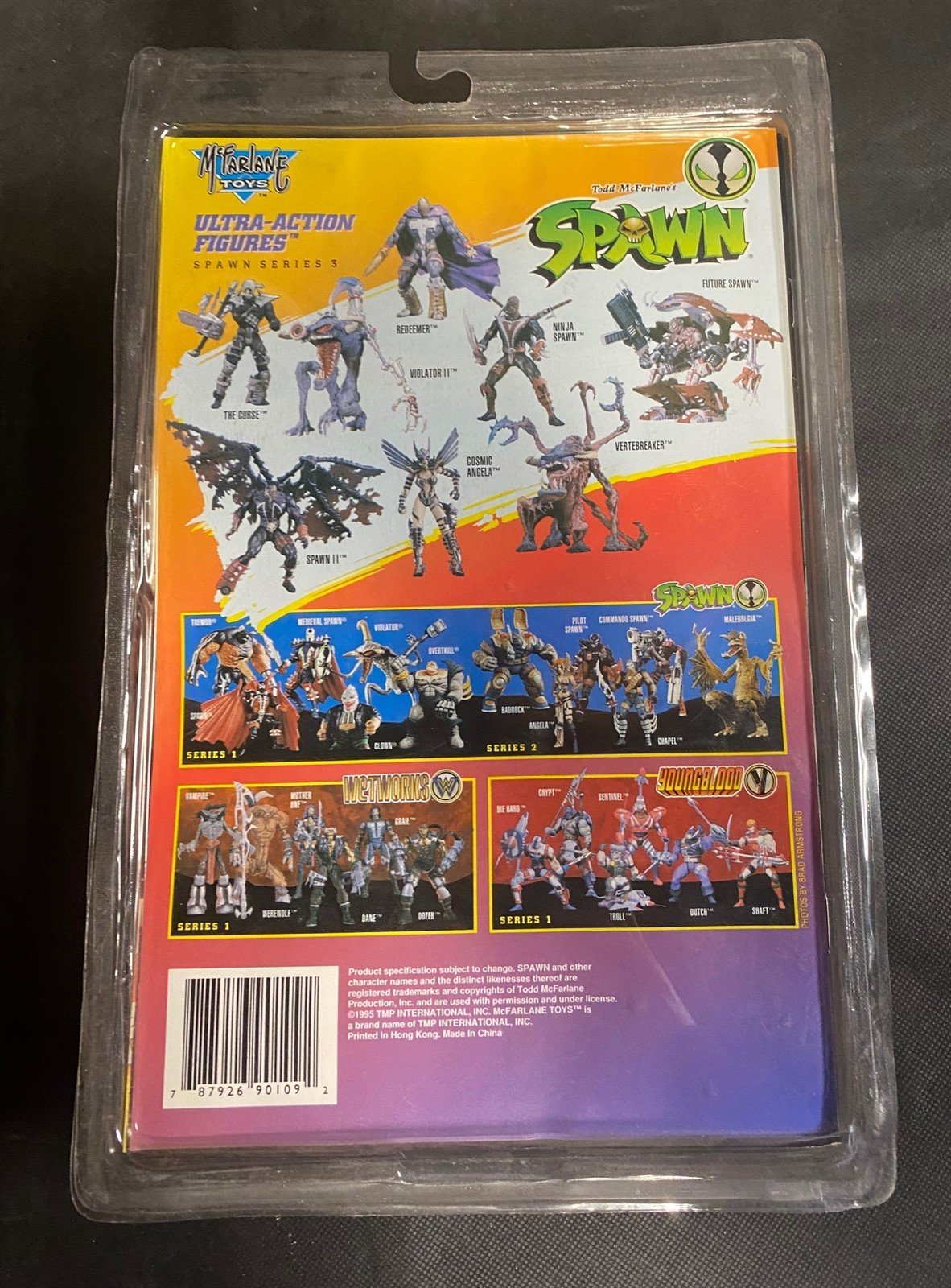 Todd McFarlane's Gold Spawn with Special Comic Book Original Packaging