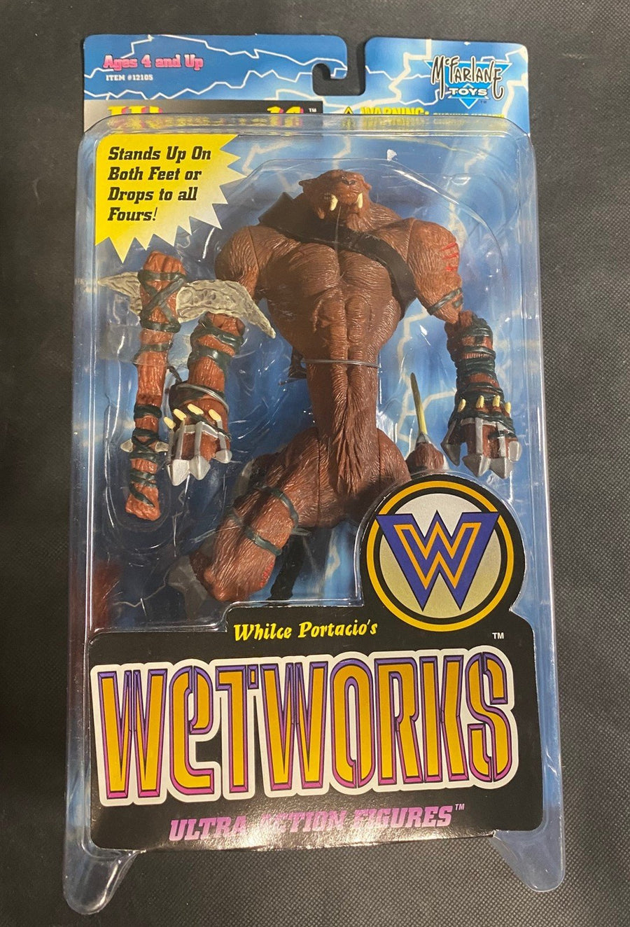 Vintage Wetworks Ultra Action Figurine McFarlane Toys Werewolf 1995