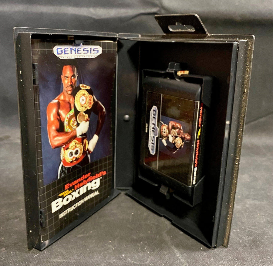 Original Sega Genesis Evander Holyfields Boxing w/ Case & Instructions