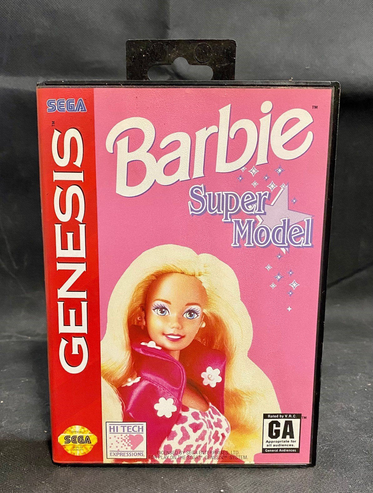 Original Sega Genesis Barbie Super Model w/ Case & Instructions