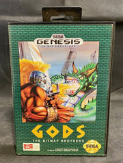 Original Sega Genesis Gods w/ Case & Instructions