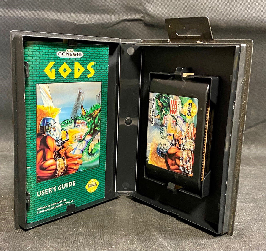 Original Sega Genesis Gods w/ Case & Instructions